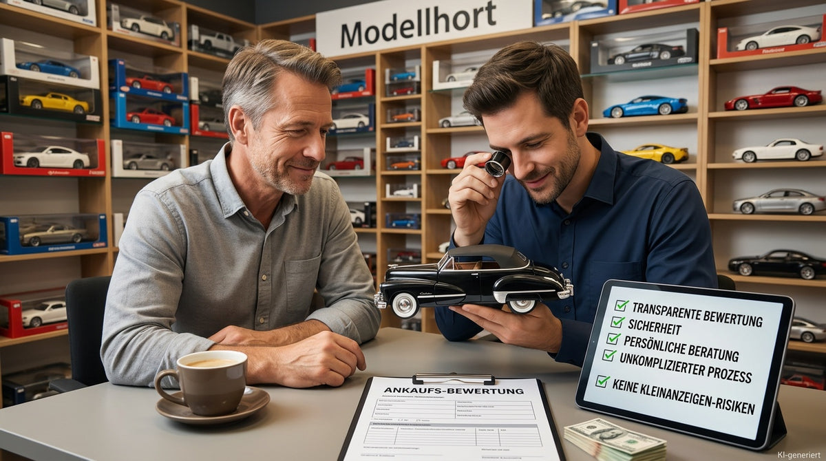 Modellauto-Ankauf: Warum der Fachhandel die sicherere Wahl gegenüber privaten Plattformen ist