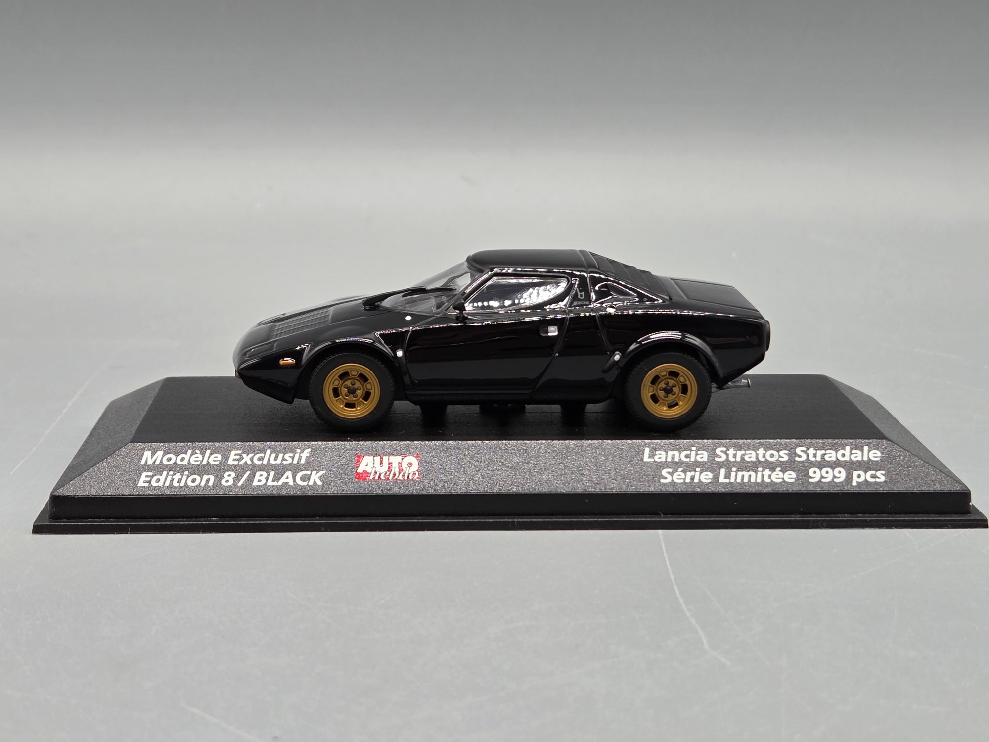 Modellautos 1:43 Minichamps Lancia Stratos Autohebdo Edition 8 Schwarz mit OVP