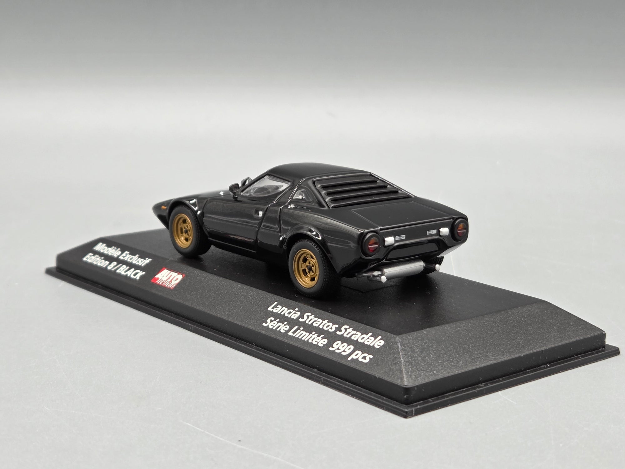 Modellautos 1:43 Minichamps Lancia Stratos Autohebdo Edition 8 Schwarz mit OVP