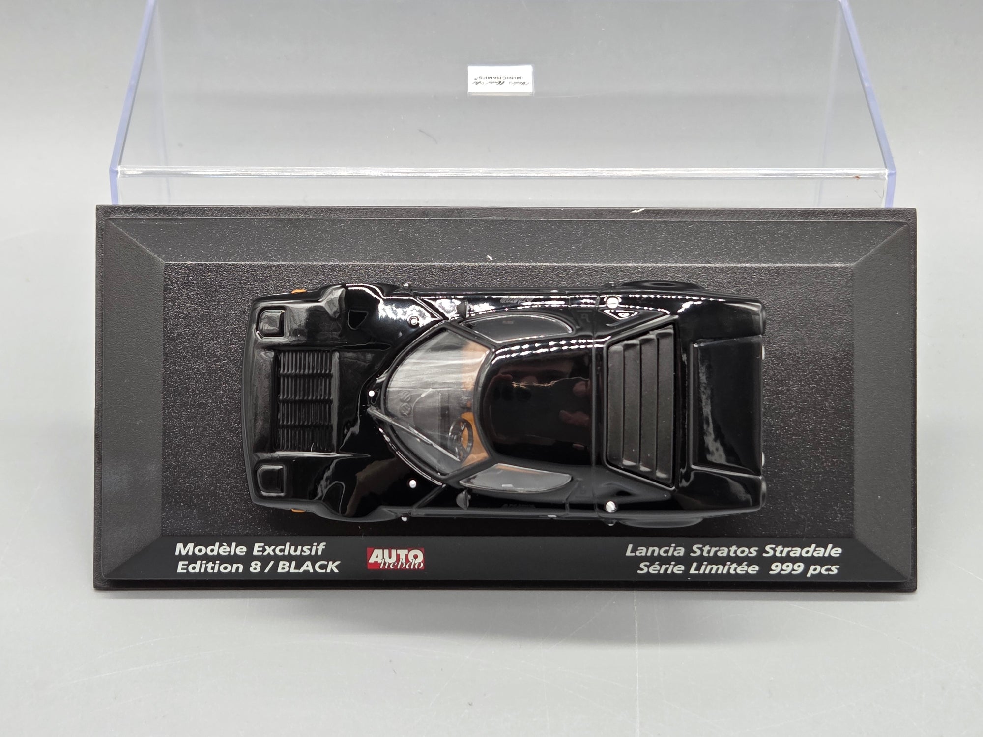 Modellautos 1:43 Minichamps Lancia Stratos Autohebdo Edition 8 Schwarz mit OVP