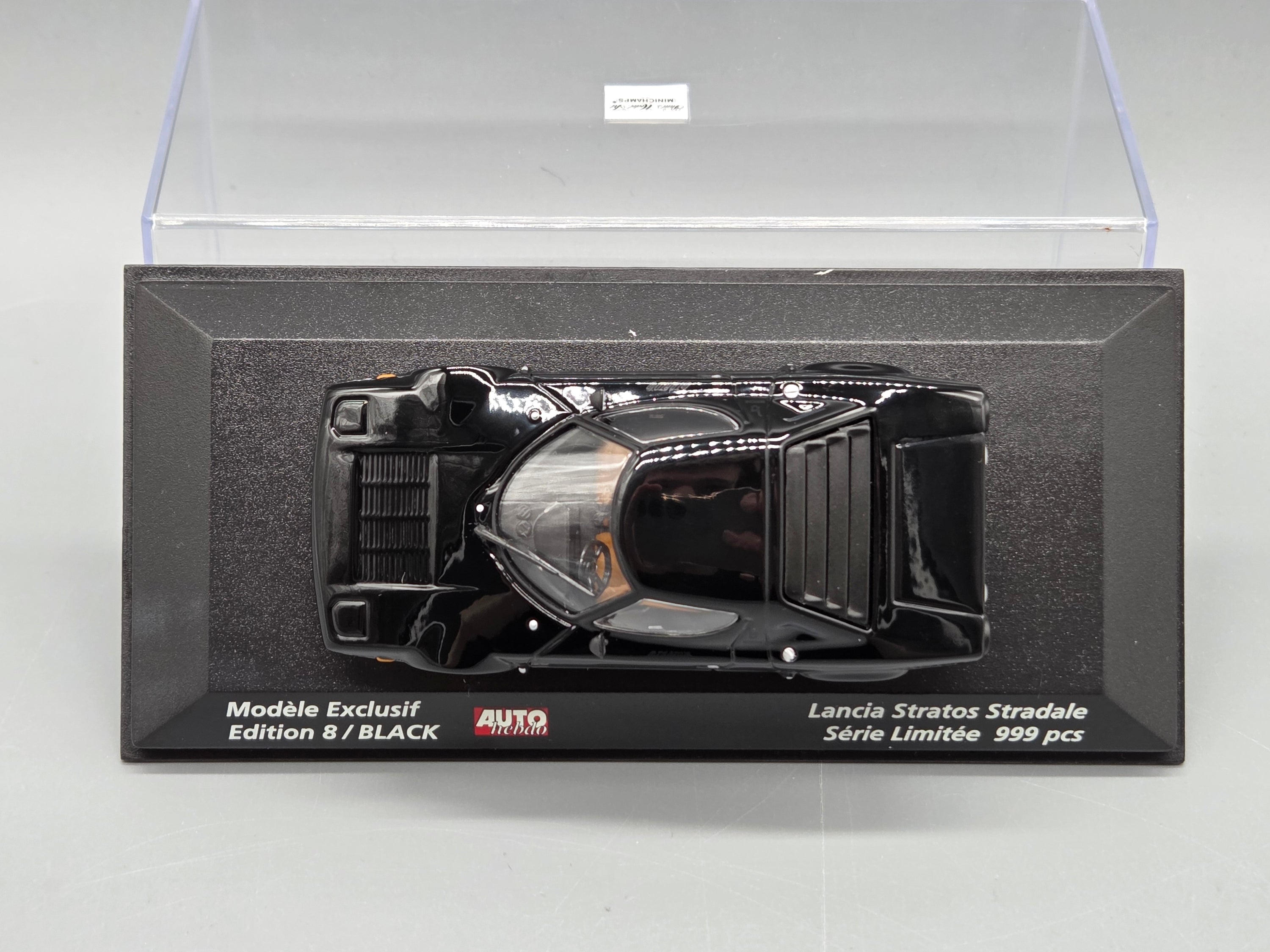Modellautos 1:43 Minichamps Lancia Stratos Autohebdo Edition 8 Schwarz mit OVP