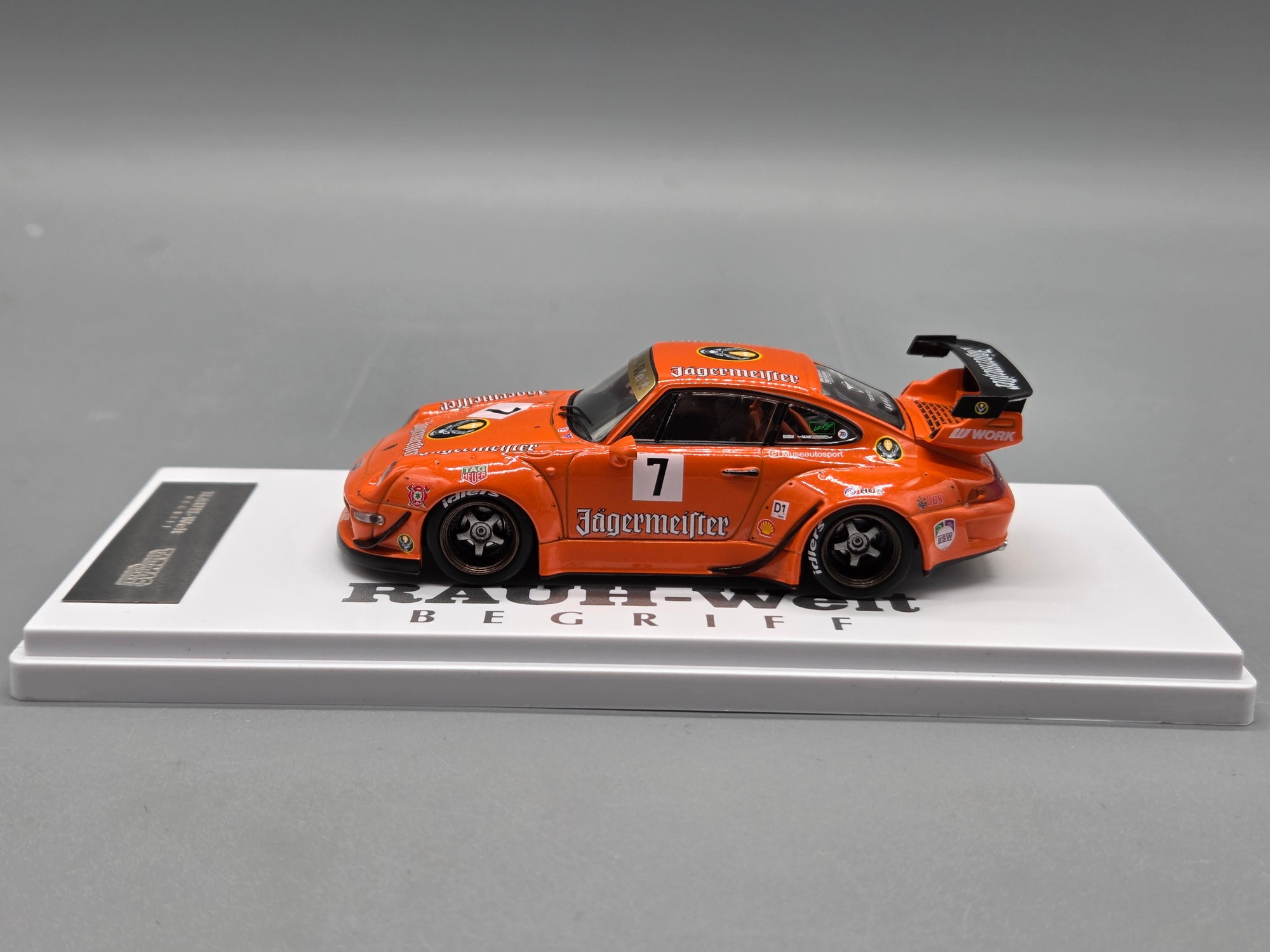 Modellautos 1:43 Tarmac Porsche 911 RWB 993 Jagermeister #7 mit OVP