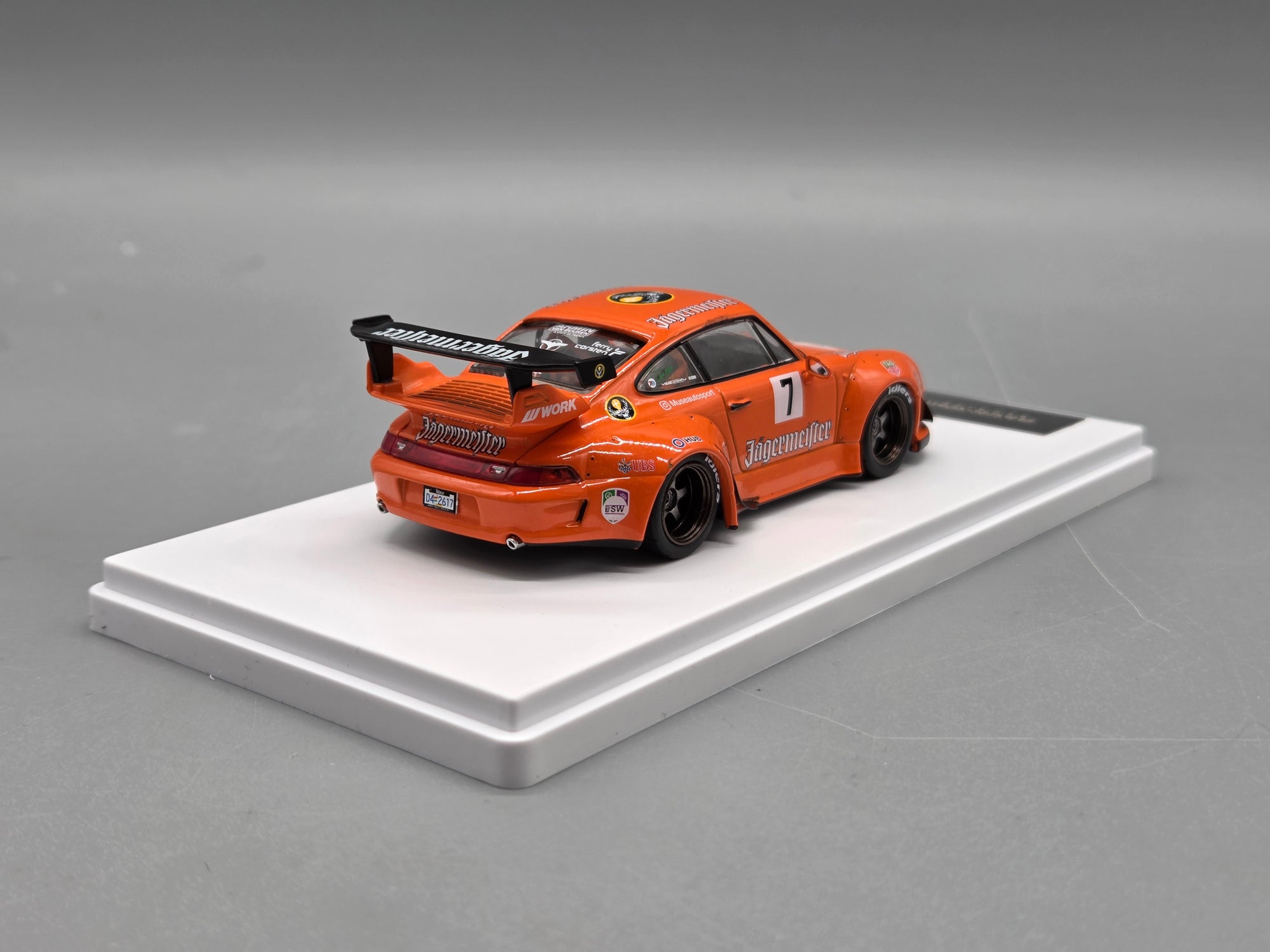 Modellautos 1:43 Tarmac Porsche 911 RWB 993 Jagermeister #7 mit OVP