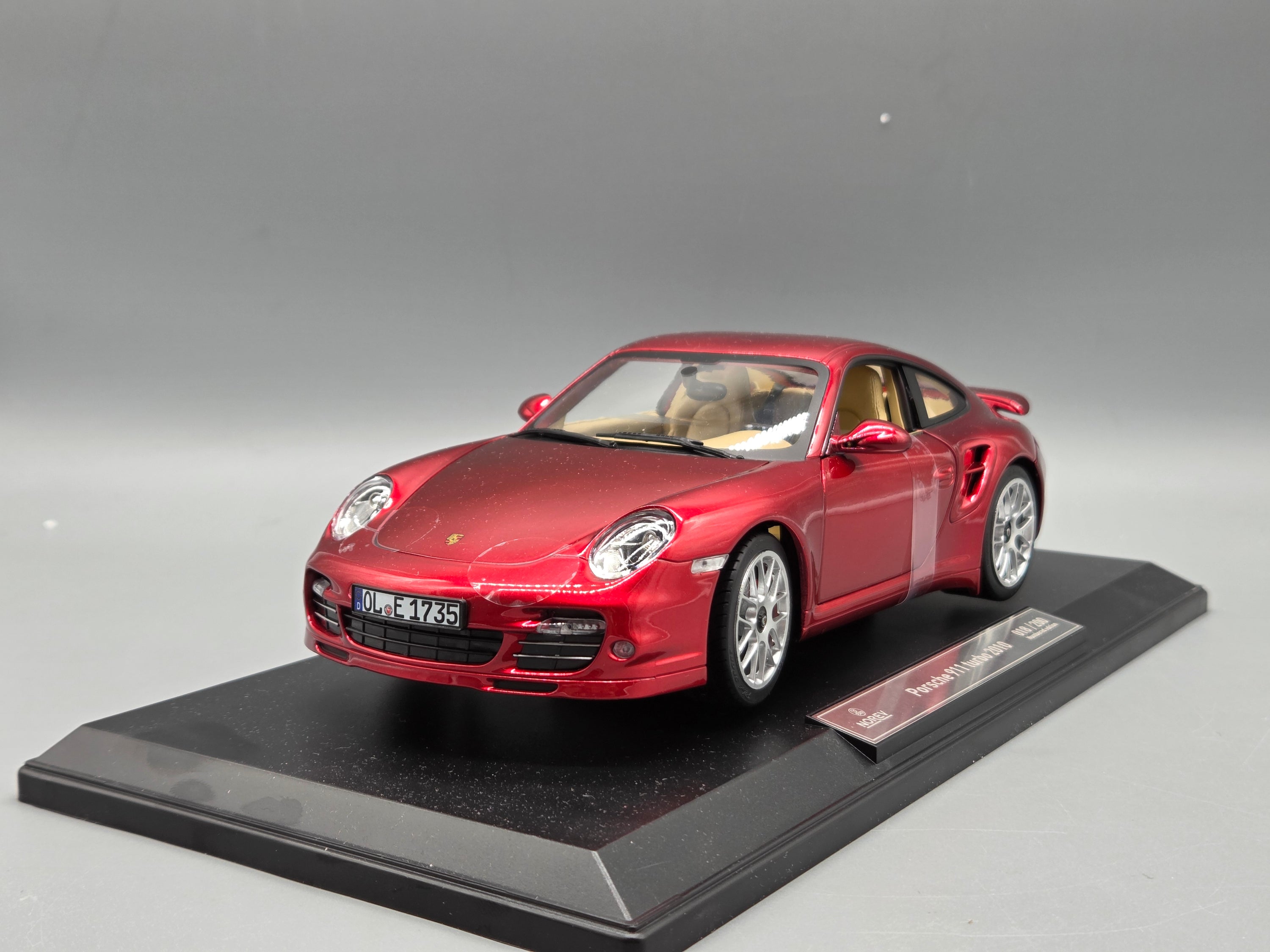 Modellautos 1:18 Norev Porsche 911 Turbo 2010 Red Metallic mit OVP