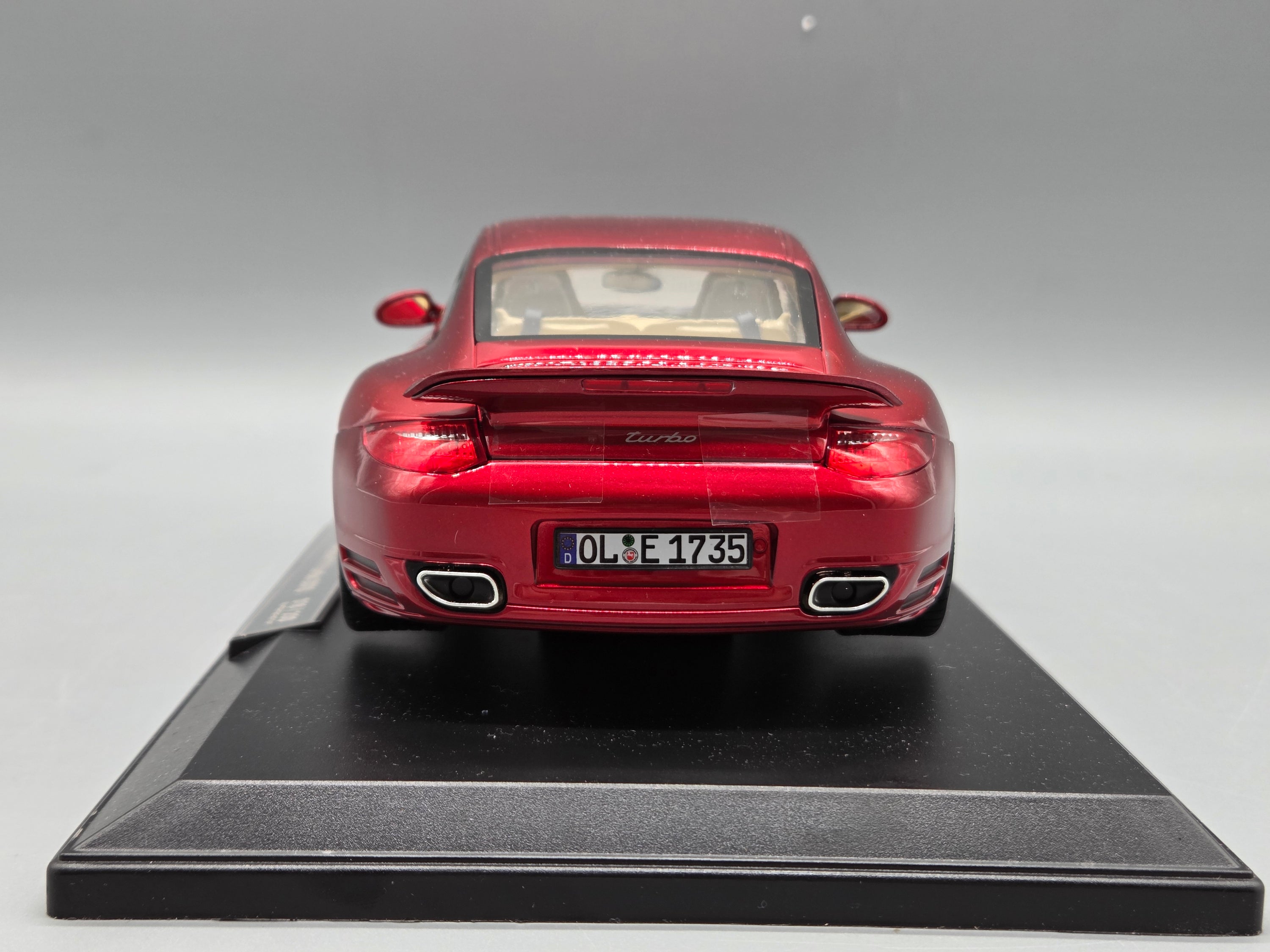 Modellautos 1:18 Norev Porsche 911 Turbo 2010 Red Metallic mit OVP