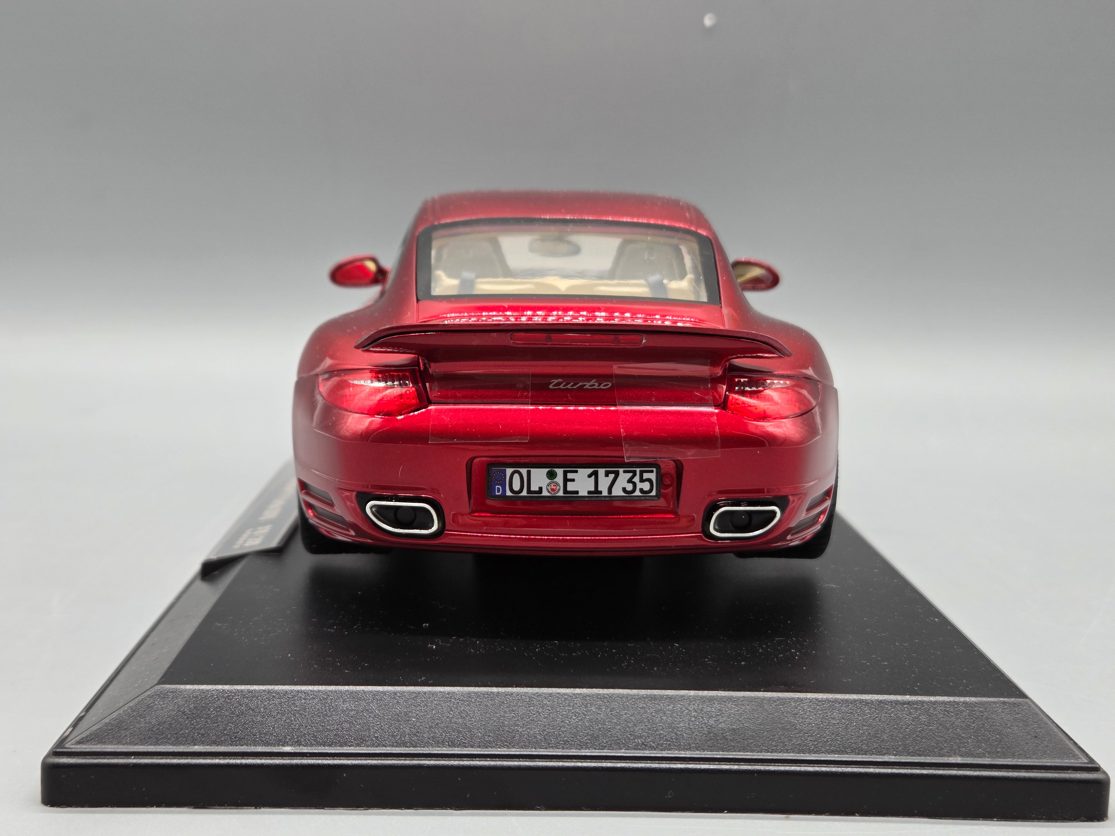Modellautos 1:18 Norev Porsche 911 Turbo 2010 Red Metallic mit OVP