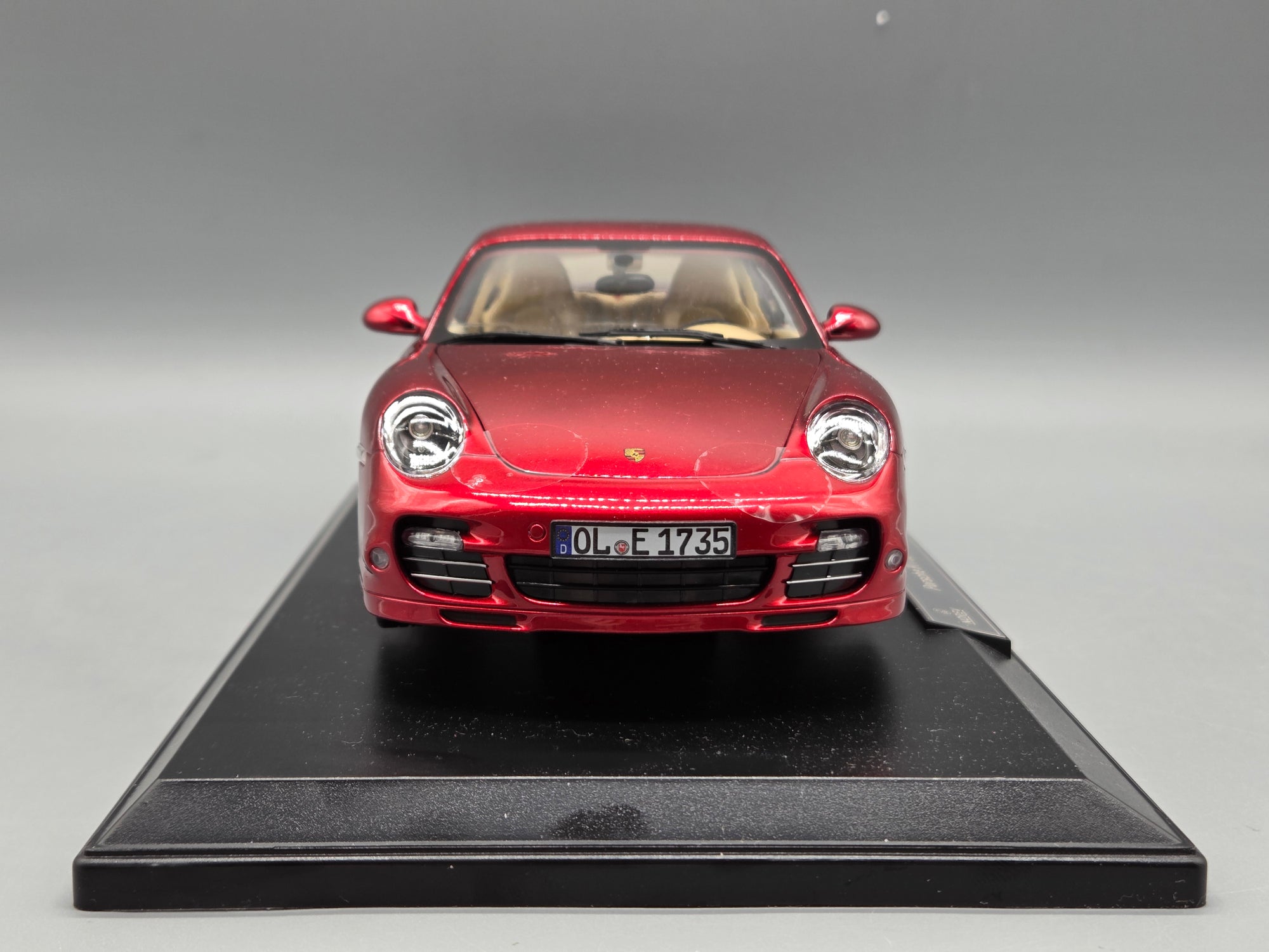 Modellautos 1:18 Norev Porsche 911 Turbo 2010 Red Metallic mit OVP