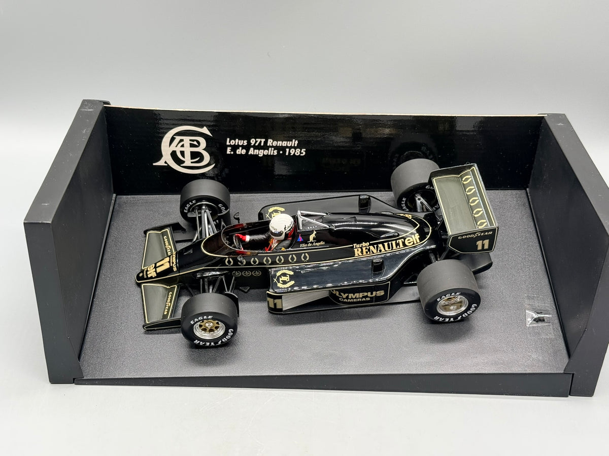 Modellautos 1:18 Minichamps Lotus Renault 97T E. de Angelis 1985 mit OVP