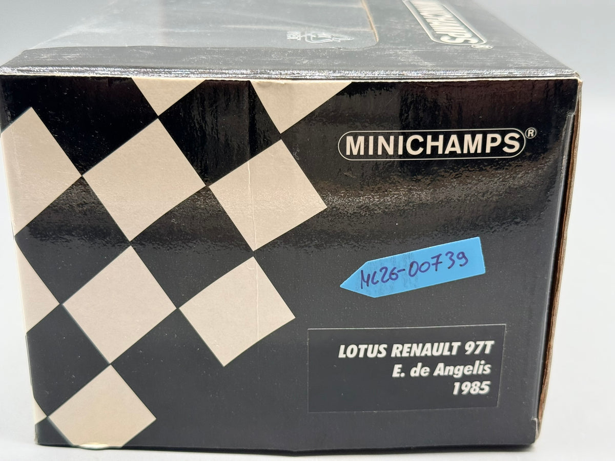 Modellautos 1:18 Minichamps Lotus Renault 97T E. de Angelis 1985 mit OVP