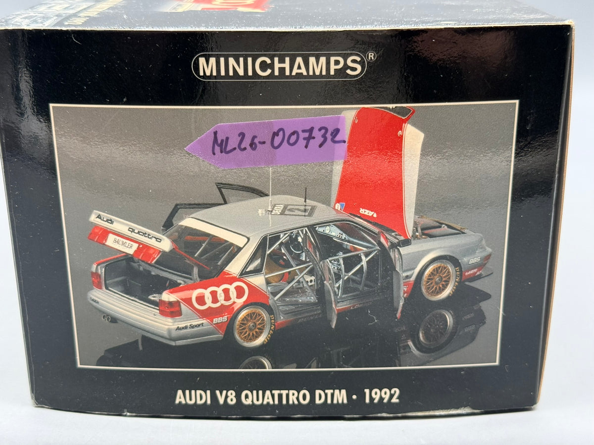 Modellautos 1:18 Minichamps Audi V8 Quattro DTM 1992 #2 mit OVP