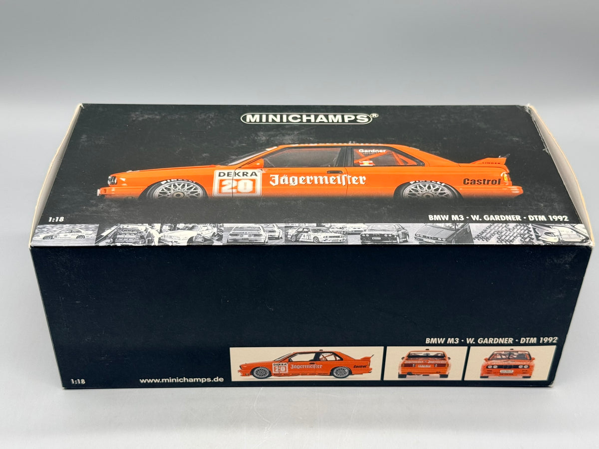 Modellautos 1:18 Minichamps BMW M3 W. Gardner #20 DTM 1992 mit OVP