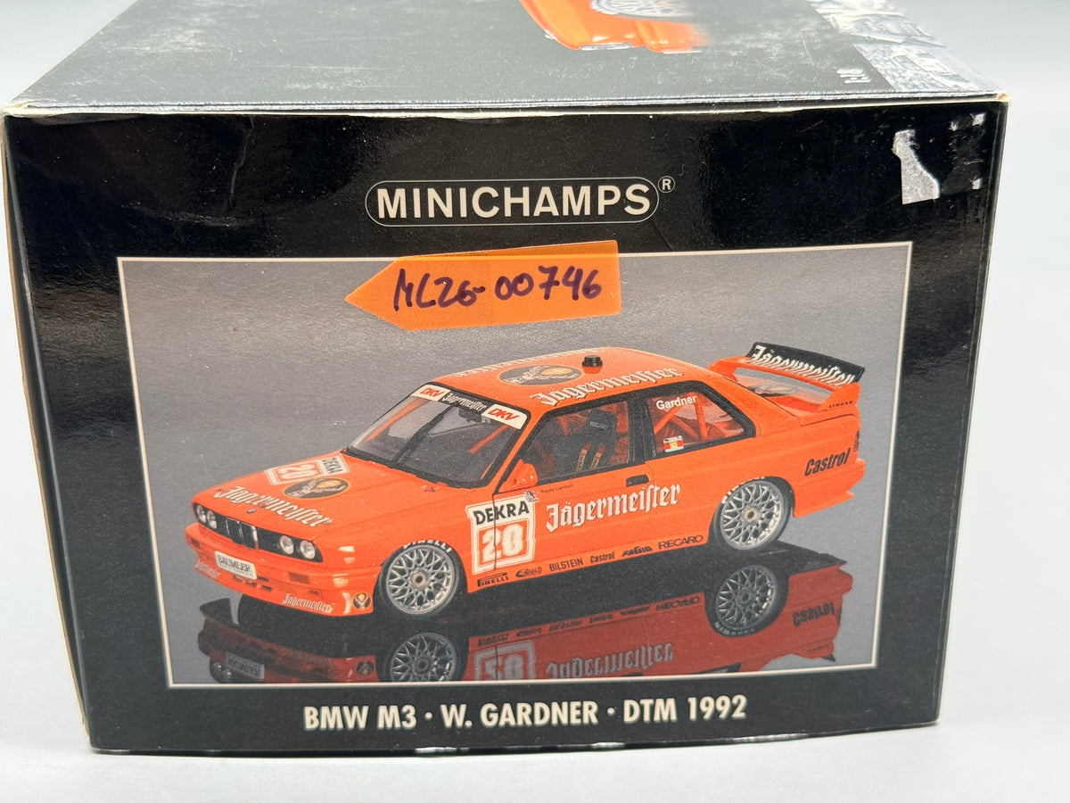 Modellautos 1:18 Minichamps BMW M3 W. Gardner #20 DTM 1992 mit OVP