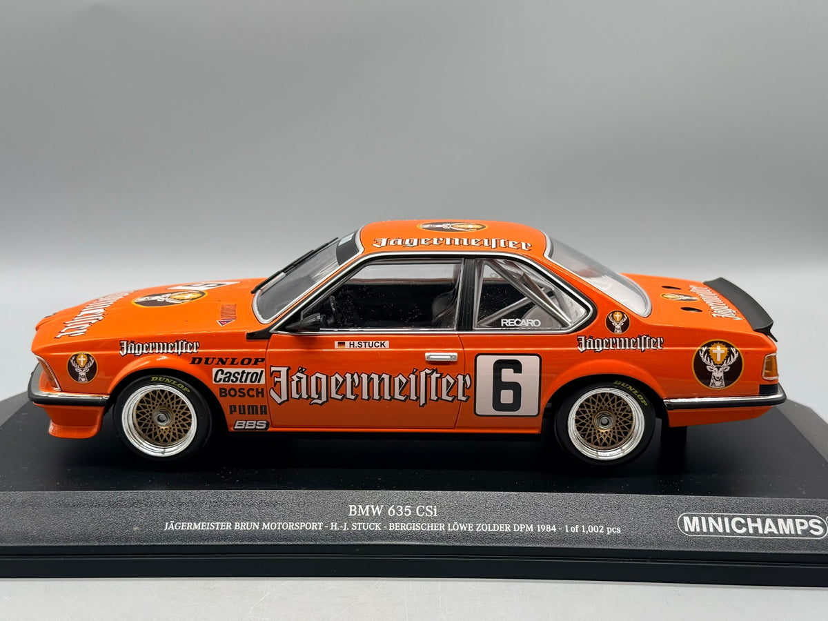 Modellautos 1:18 Minichamps BMW 635 CSi H.-J. Stuck #6 mit OVP