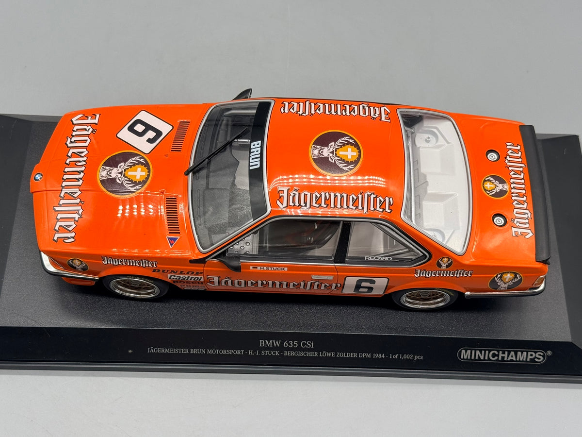 Modellautos 1:18 Minichamps BMW 635 CSi H.-J. Stuck #6 mit OVP