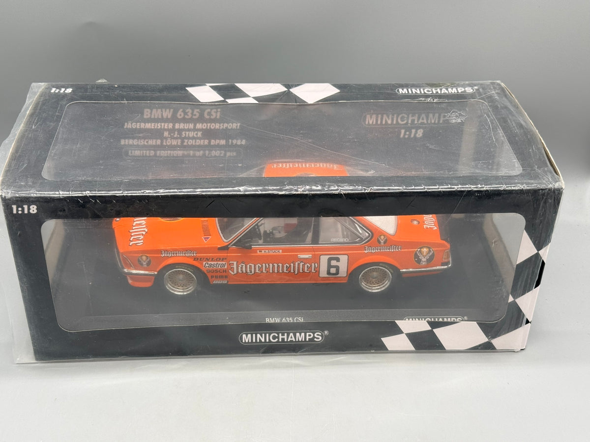 Modellautos 1:18 Minichamps BMW 635 CSi H.-J. Stuck #6 mit OVP