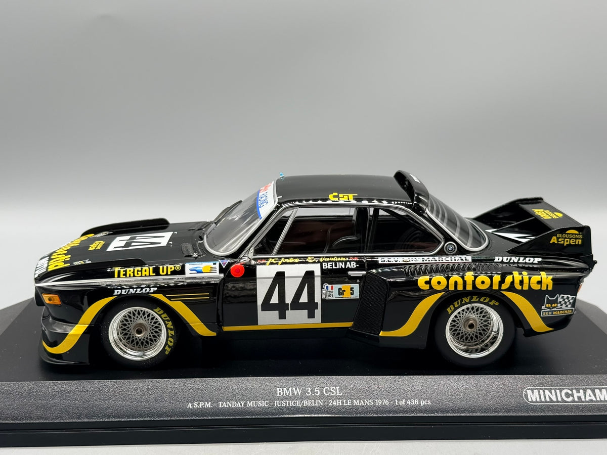 Modellautos 1:18 Minichamps BMW 3.5 CSL 24h Le Mans 1976 mit OVP