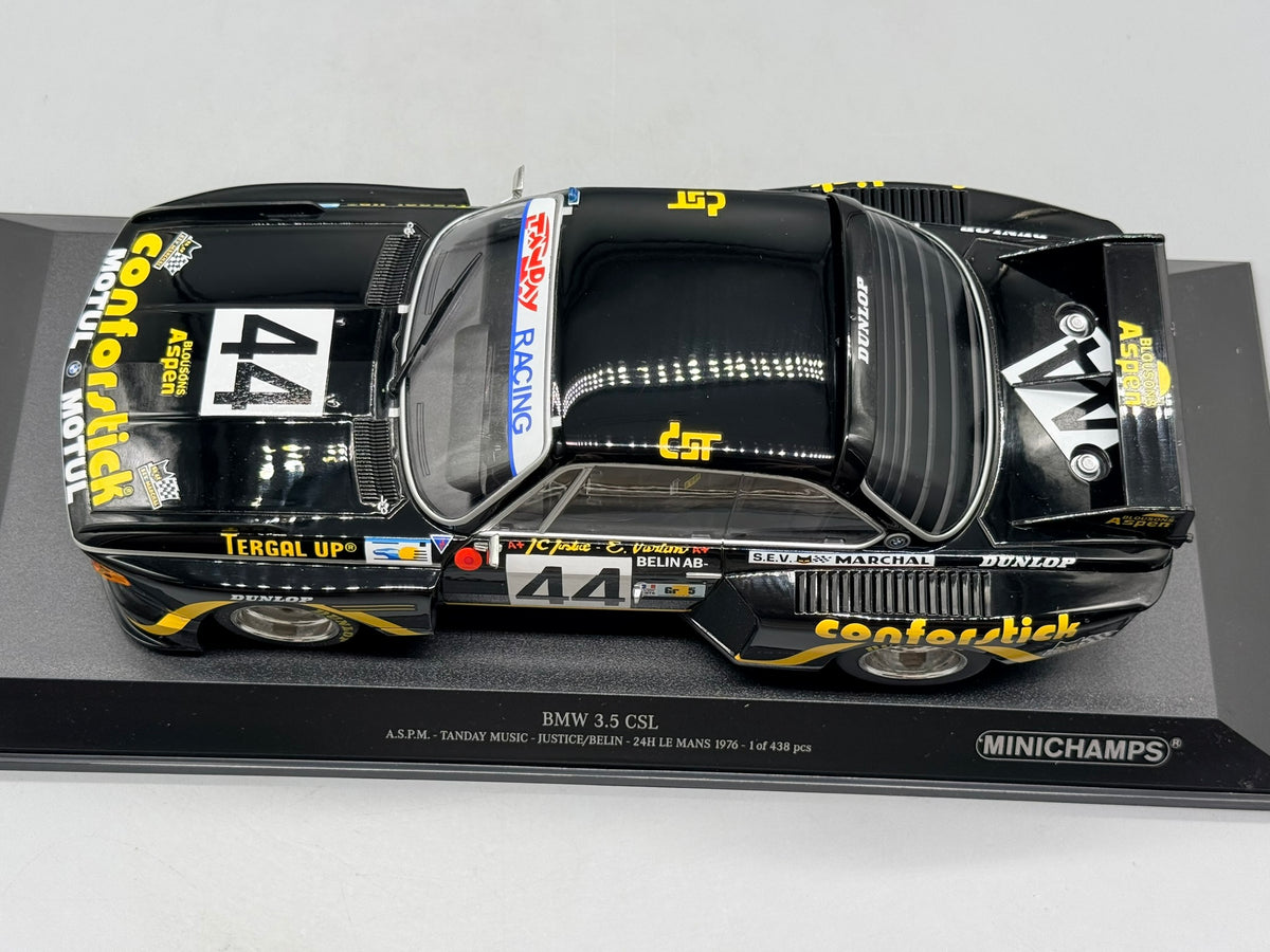 Modellautos 1:18 Minichamps BMW 3.5 CSL 24h Le Mans 1976 mit OVP