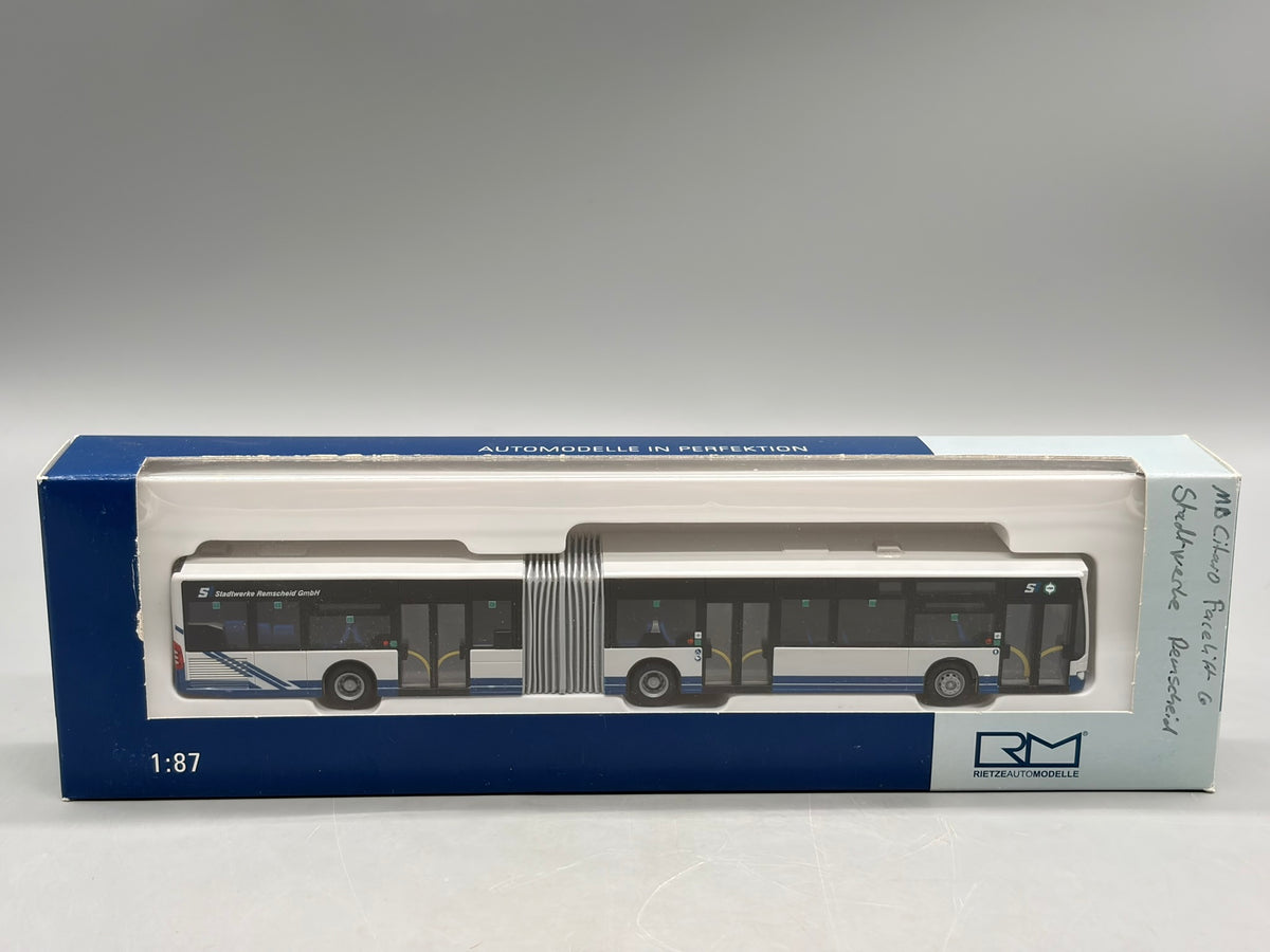 Modellbus 1:87 Rietze Mercedes-Benz eCitaro G der Stadtwerke Remscheid + OVP