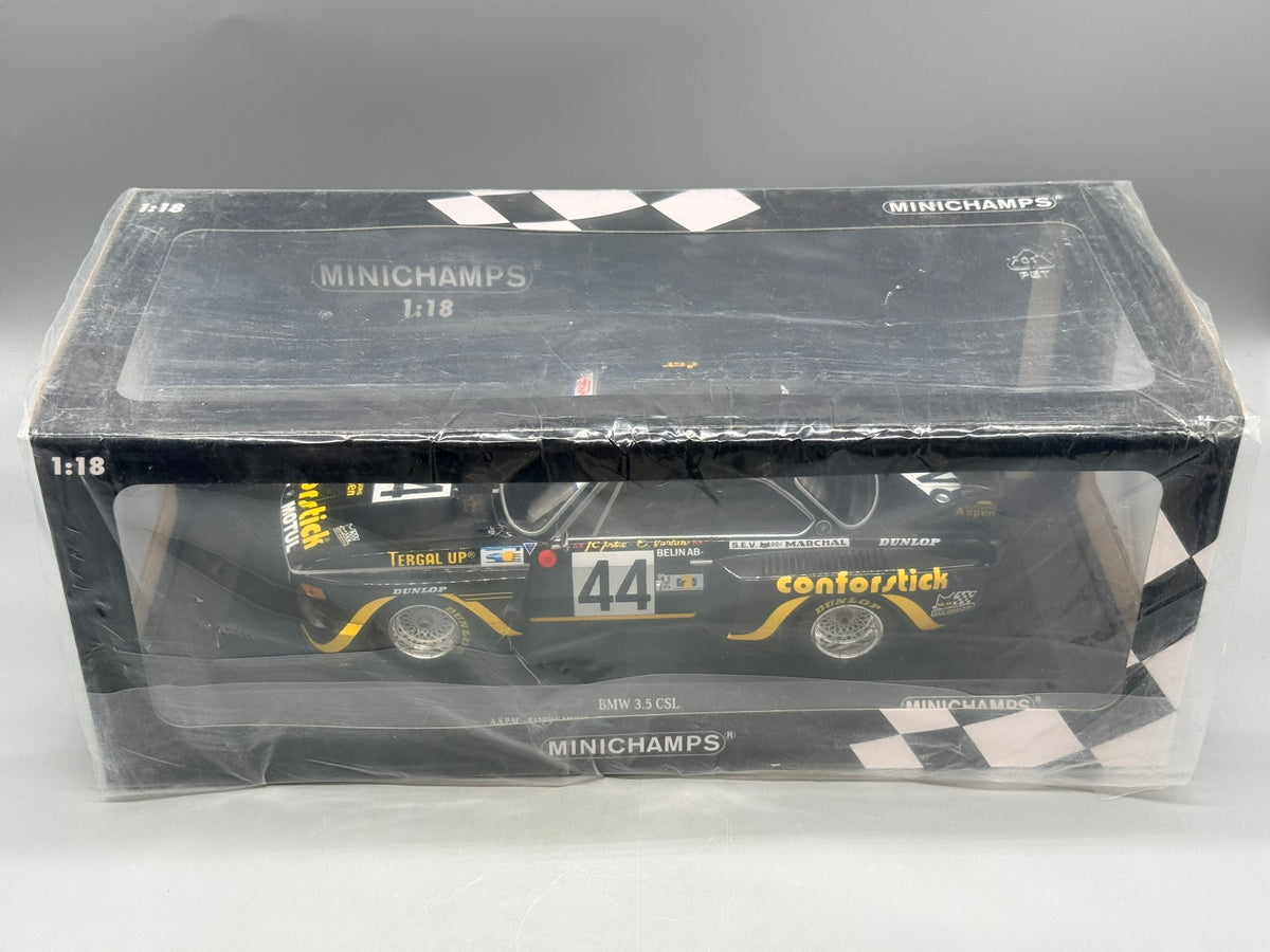 Modellautos 1:18 Minichamps BMW 3.5 CSL 24h Le Mans 1976 mit OVP