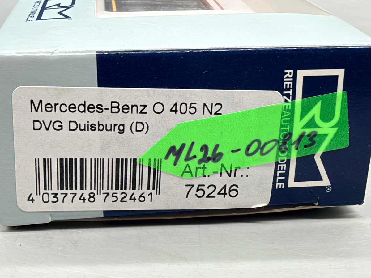 Modellbus 1:87 Rietze Mercedes-Benz O 405 N2 der DVG Duisburg + OVP
