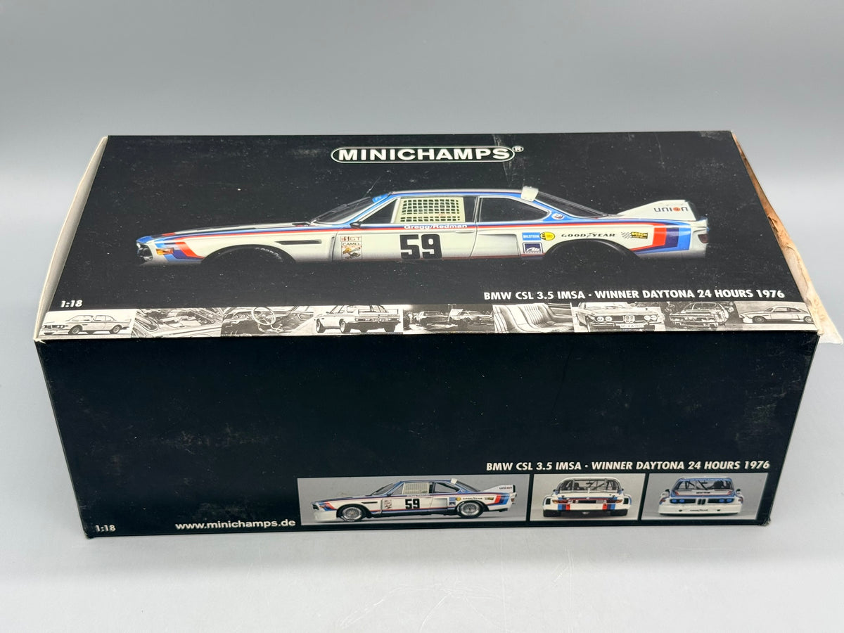 Modellautos 1:18 Minichamps BMW 3.5 IMSA Winner Daytona 24h 1976 mit OVP