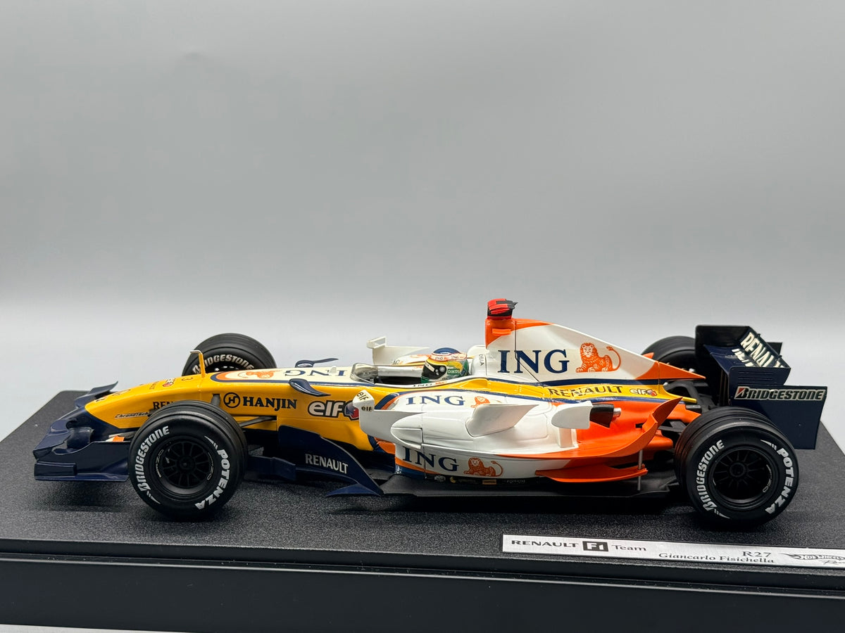 Modellautos 1:18 Hot Wheels Racing Renault F1 Team R27 Giancarlo Fisichella OVP