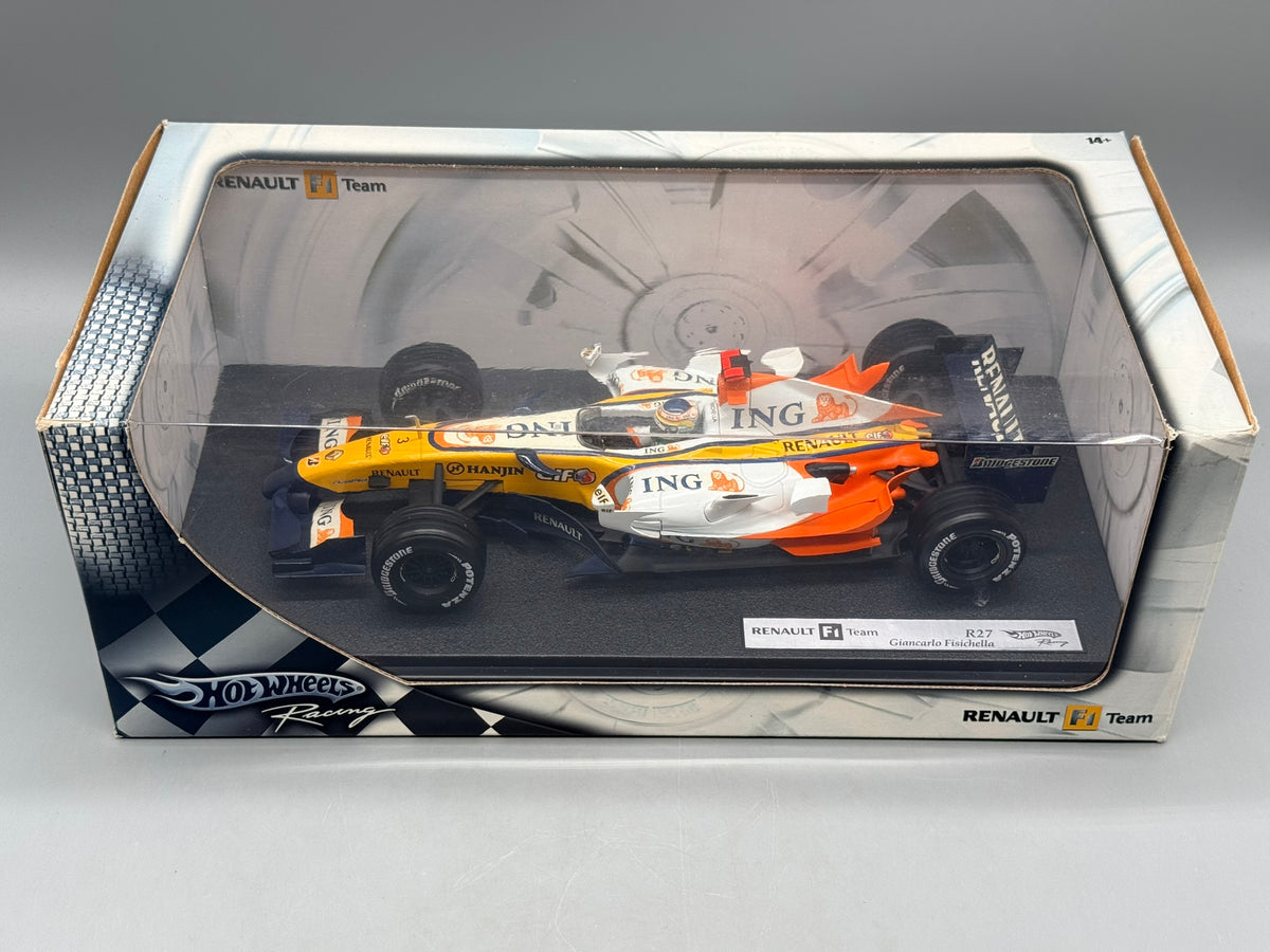 Modellautos 1:18 Hot Wheels Racing Renault F1 Team R27 Giancarlo Fisichella OVP