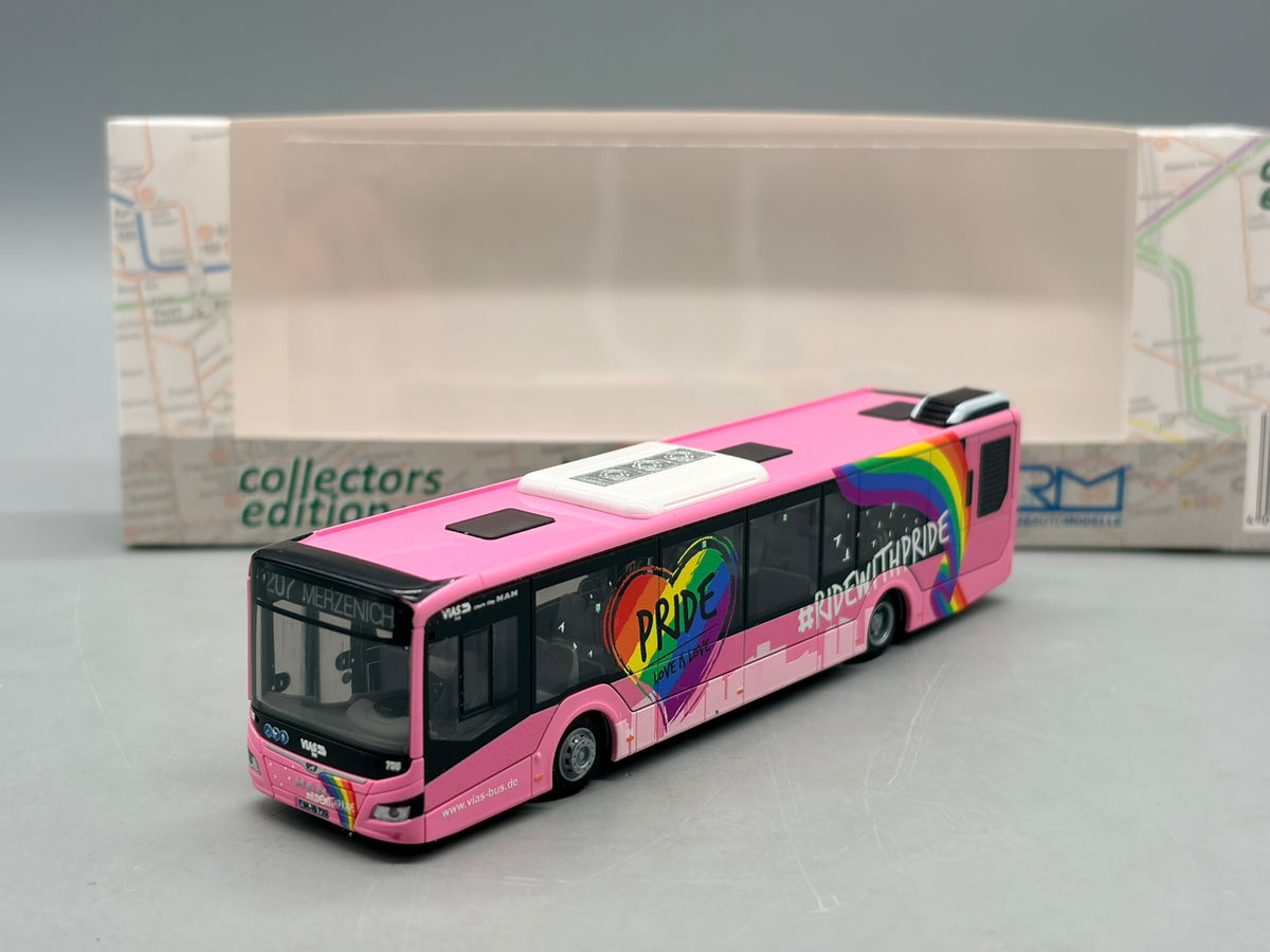 Bus Modell 1:87 Rietze MAN Lions City 12 VIAS Bus Pride mit OVP