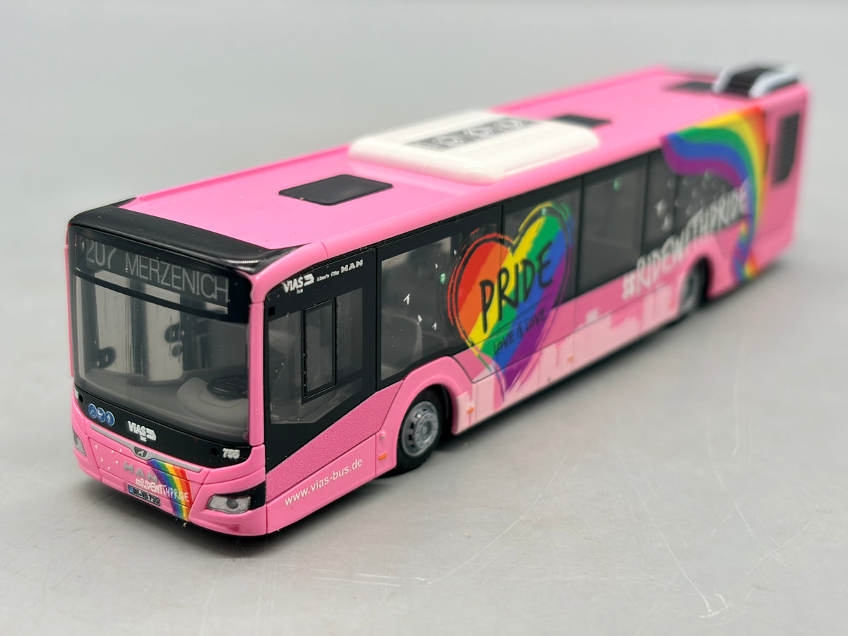 Bus Modell 1:87 Rietze MAN Lions City 12 VIAS Bus Pride mit OVP