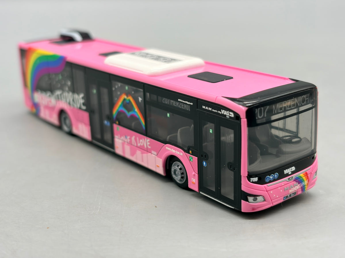 Bus Modell 1:87 Rietze MAN Lions City 12 VIAS Bus Pride mit OVP