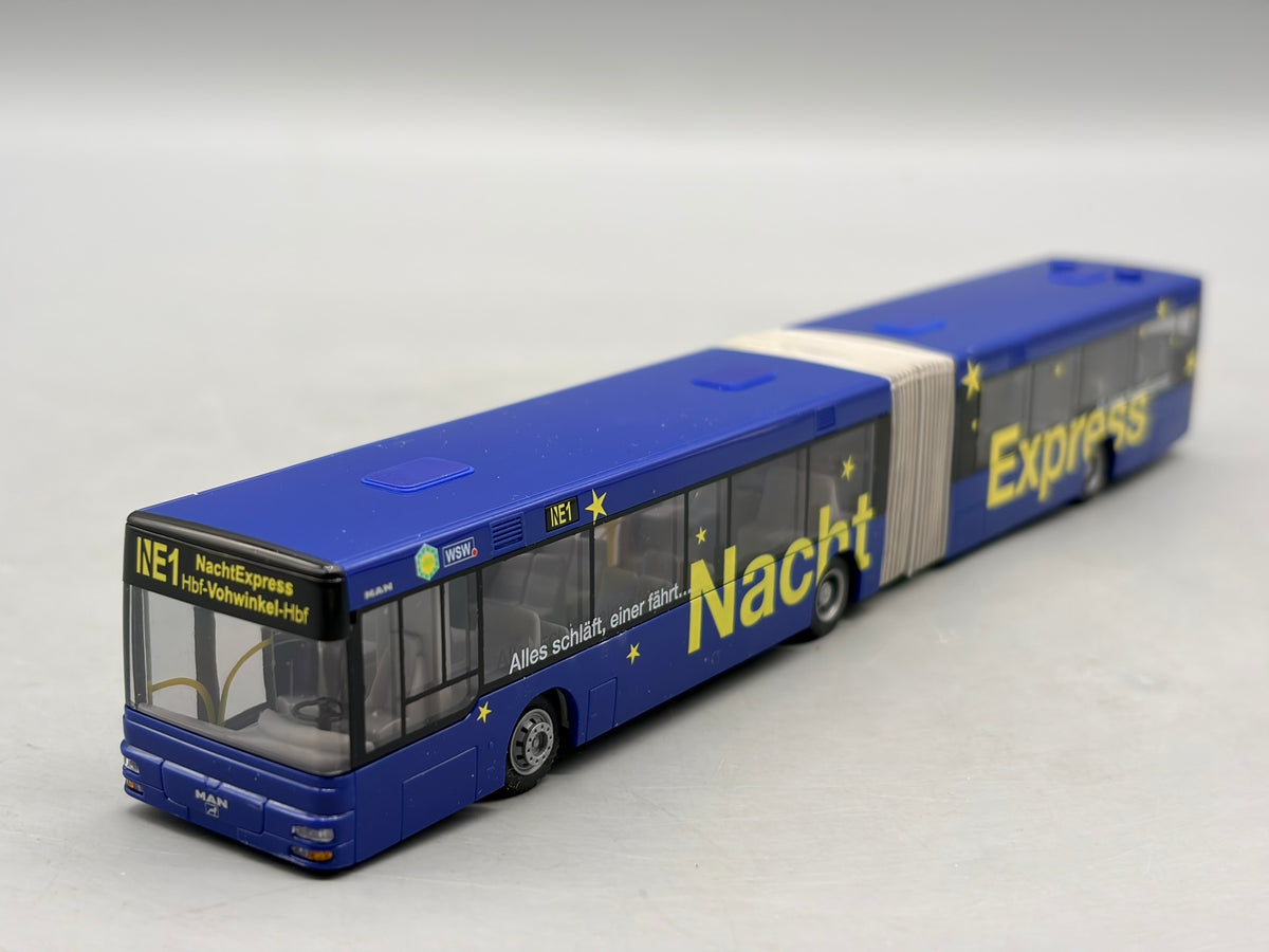 Bus Modell 1:87 Rietze MAN NG Gelenkbus Nachtexpress mit OVP