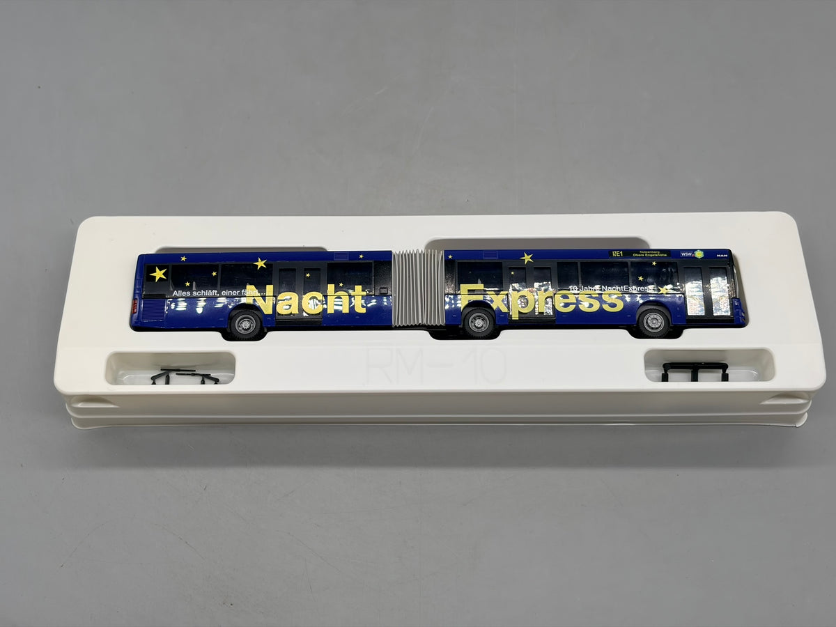 Bus Modell 1:87 Rietze MAN NG Gelenkbus Nachtexpress mit OVP