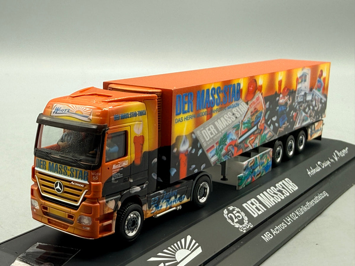 Modell LKW 1:87 Herpa Mercedes-Benz Actros LH 02 Kühlkoffersattelzug mit OVP