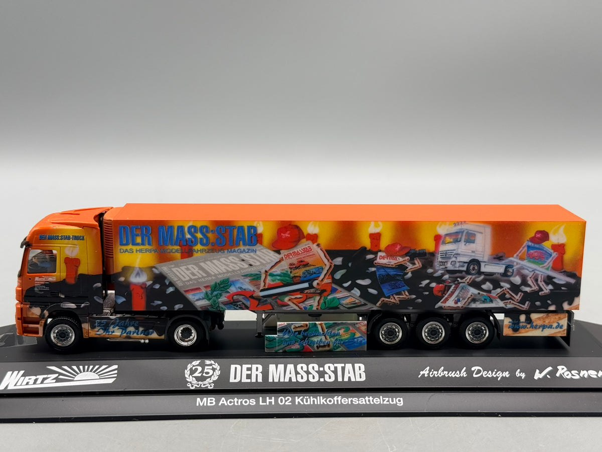 Modell LKW 1:87 Herpa Mercedes-Benz Actros LH 02 Kühlkoffersattelzug mit OVP