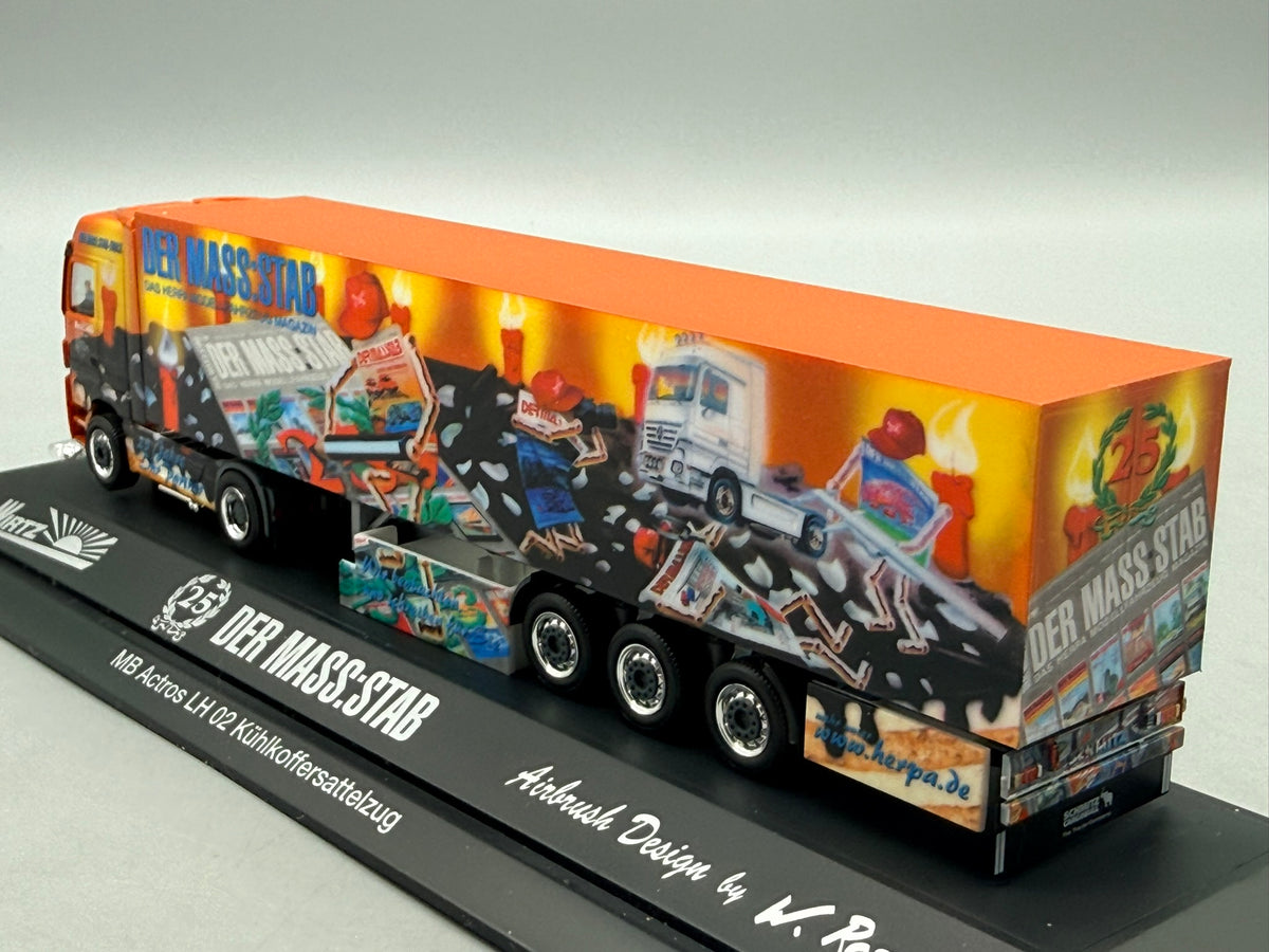 Modell LKW 1:87 Herpa Mercedes-Benz Actros LH 02 Kühlkoffersattelzug mit OVP