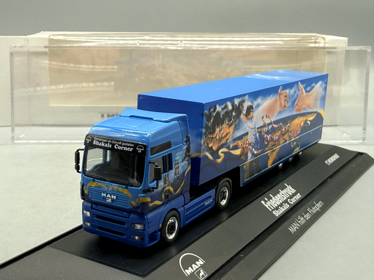 Modell LKW 1:87 Herpa MAN TGA XXL Friedenstruck mit OVP
