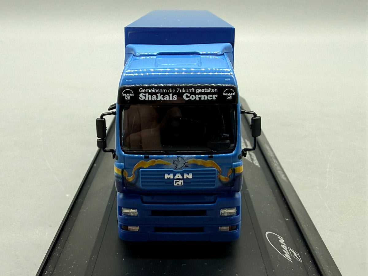 Modell LKW 1:87 Herpa MAN TGA XXL Friedenstruck mit OVP