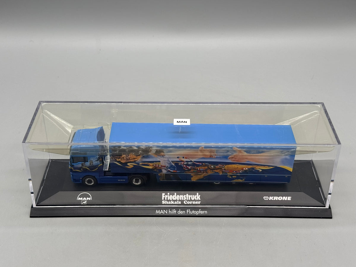 Modell LKW 1:87 Herpa MAN TGA XXL Friedenstruck mit OVP