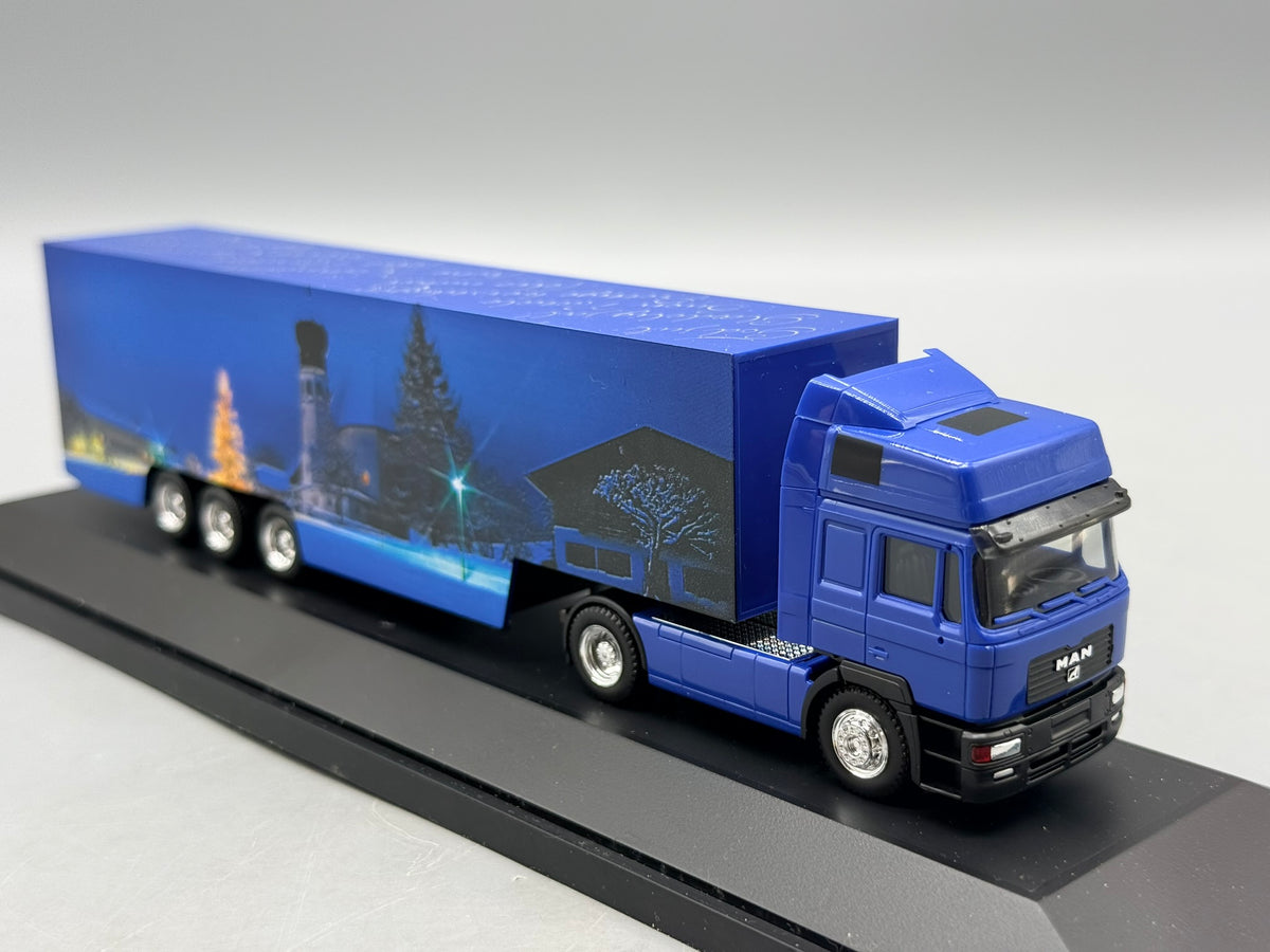 Modell LKW 1:87 Herpa MAN F2000 Weihnachtstruck 1998 mit OVP