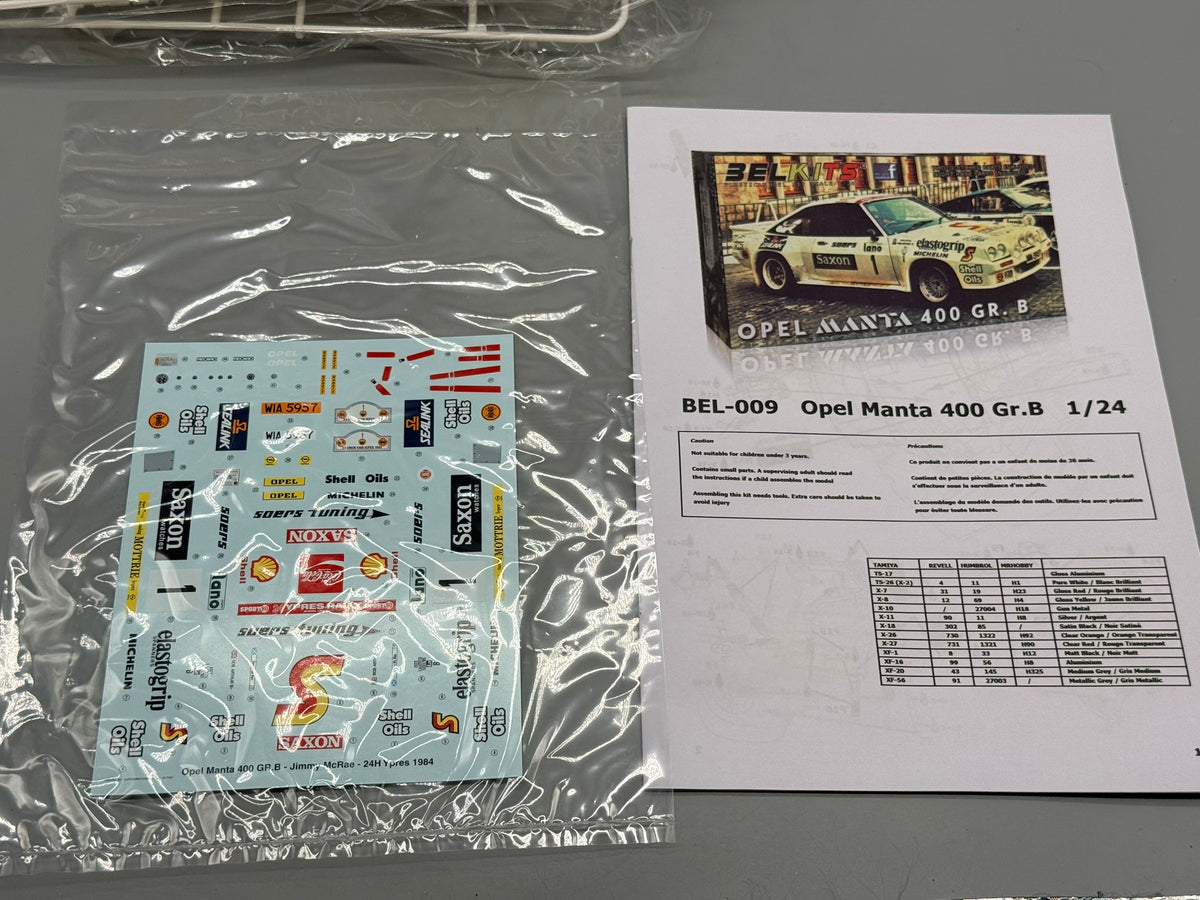 Modellautos Bausatz 1:24 Belkits BEL009 Opel Manta 500 Gr.B mit OVP