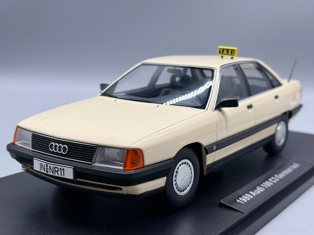 Modellautos 1:18 Triple9 Audi 100 C3 German Taxi 1989 mit OVP