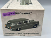 Modellautos 1:18 Minichamps Opel Rekord P1 Caravan Deutsche Bundespost mit OVP