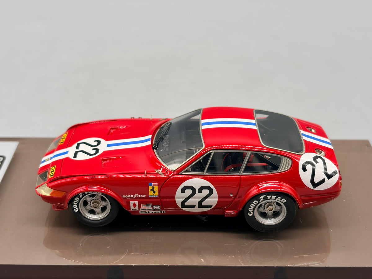 Modellautos 1:43 BBR Ferrari 365 GTB4 24h Daytona 1972 #22 mit OVP