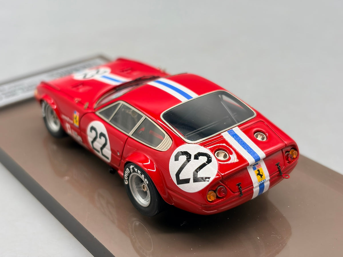 Modellautos 1:43 BBR Ferrari 365 GTB4 24h Daytona 1972 #22 mit OVP