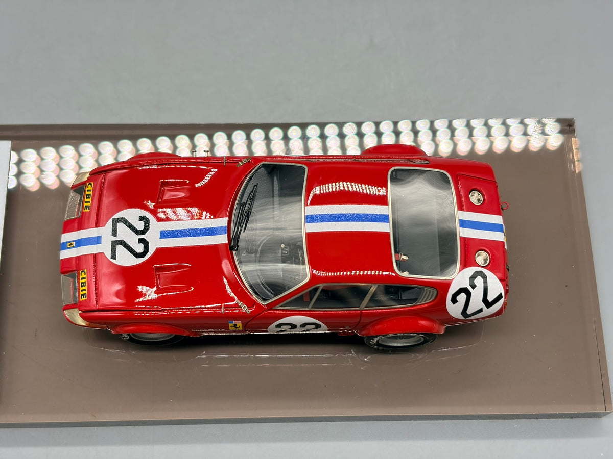 Modellautos 1:43 BBR Ferrari 365 GTB4 24h Daytona 1972 #22 mit OVP