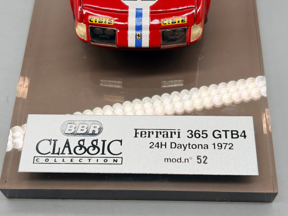 Modellautos 1:43 BBR Ferrari 365 GTB4 24h Daytona 1972 #22 mit OVP