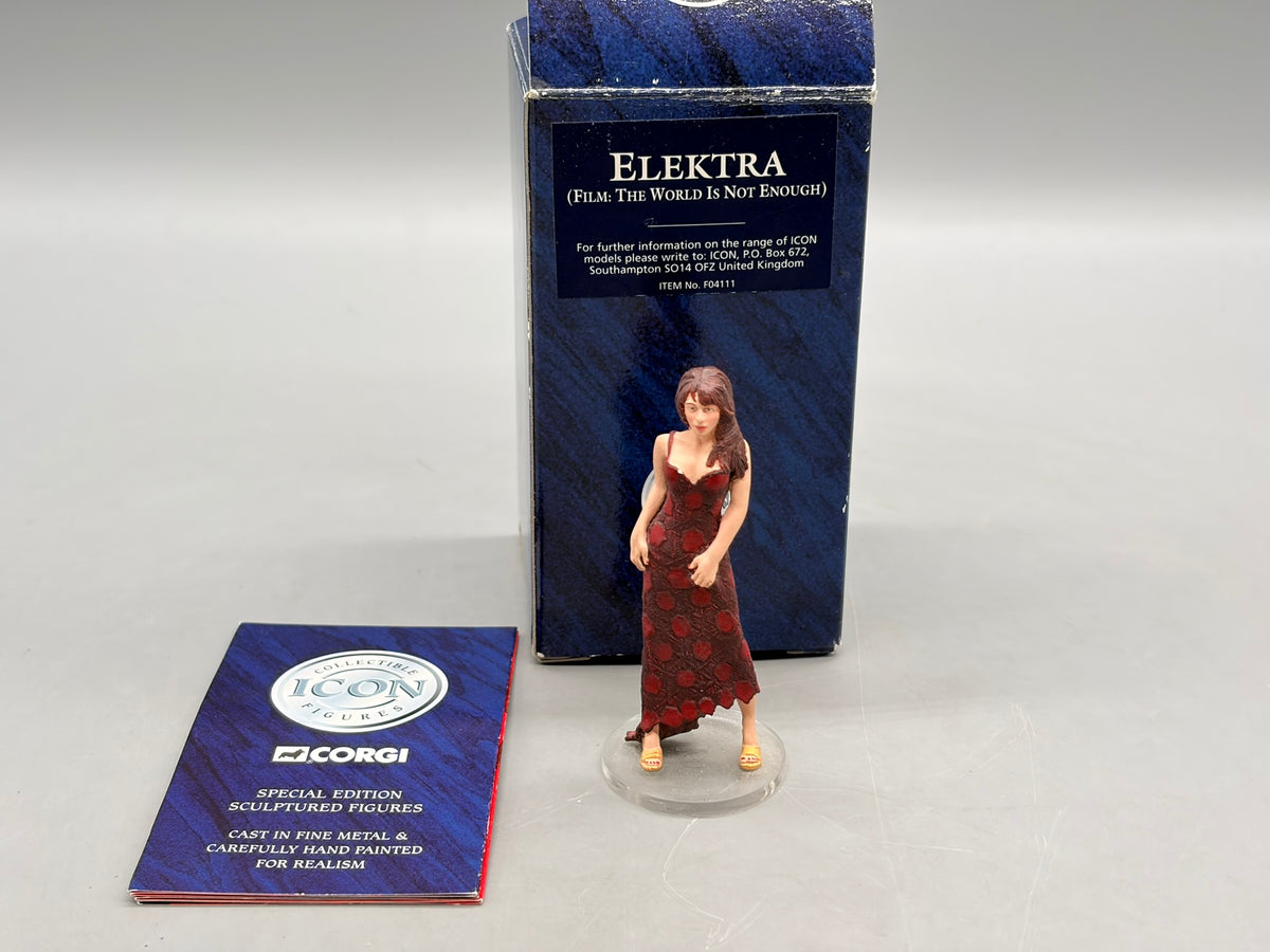 Modellfigur ca85mm Corgi James Bond 007 Elektra mit OVP