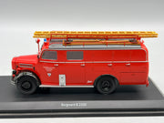 Modellautos 1:43 Schuco Borgward B 2500 Leichtlöschfahrzeug mit Vitrine