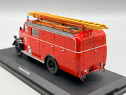 Modellautos 1:43 Schuco Borgward B 2500 Leichtlöschfahrzeug mit Vitrine