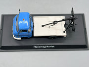 Modellautos 1:43 Schuco Hanomag Kurier mit Vitrine